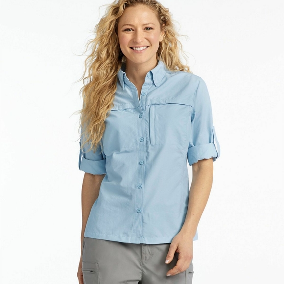 L.L. Bean Tops - LL BEAN WHITE PET SHIRT!!